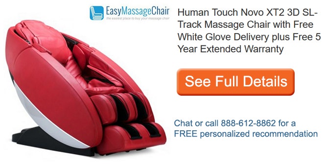 Se full details of Human Touch Novo XT2 3D SL-Track Massage Chair