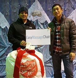 Easy Massage Chair Helping the Homeless