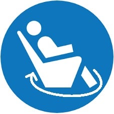 Swivel massage chair