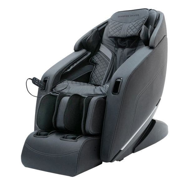 Sharper Image Massager Seat Topper 4-Node Shiatsu with Heat and