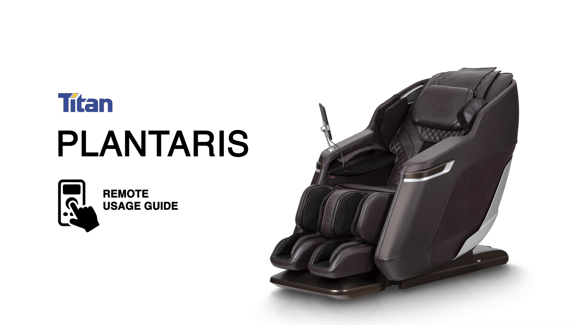 Titan Plantaris Massage Chair - How To Use Guide