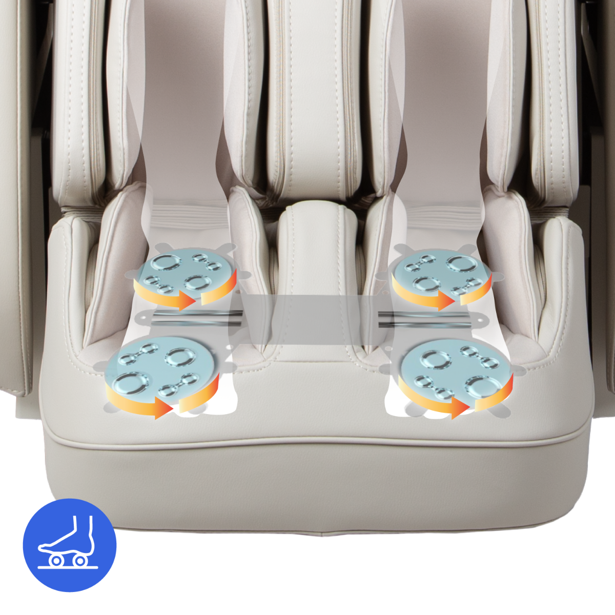 Osaki Helix Dual Foot Rollers