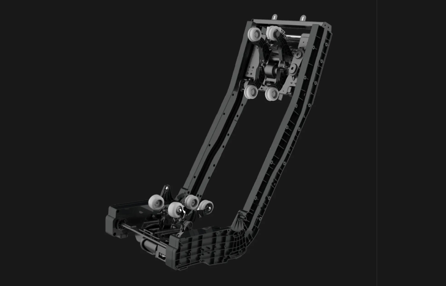 Osaki Bravo Duo Flex 4D+3D dual mechanism diagram showing upper and lower roller assemblies