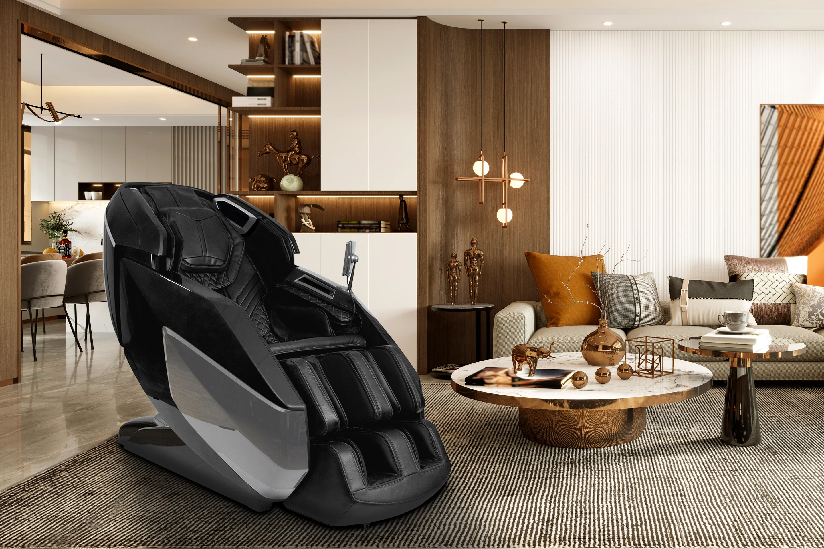 Infinity Circadian Syner-D massage chair in living room setting