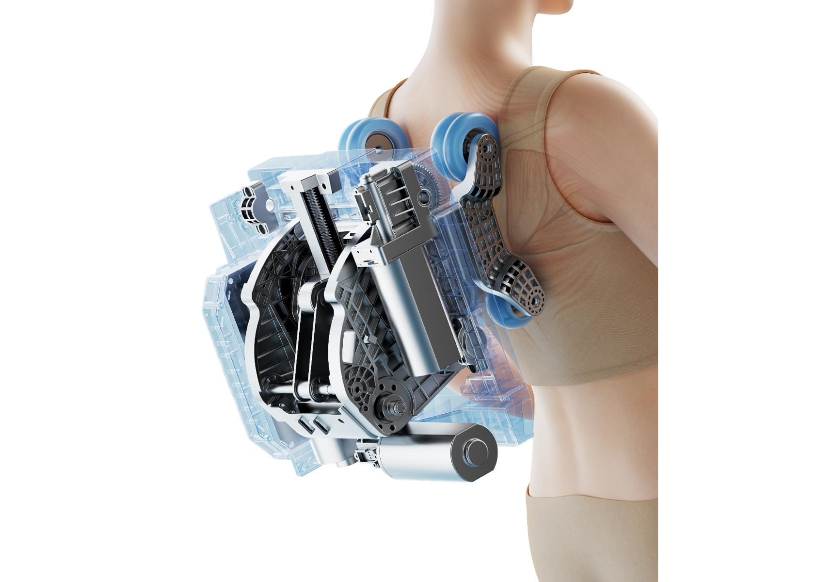 Titan Forma 3D+ massage mechanism roller close-up