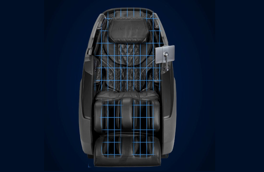 Infinity Imperial Syner-D TrueFit body scanning technology and automatic footrest extension