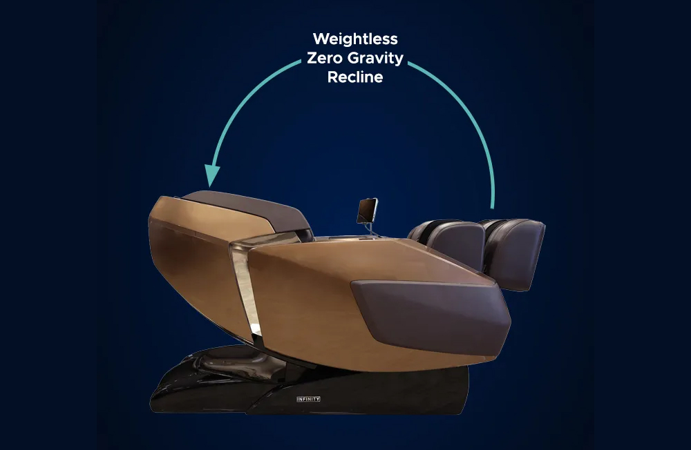 Infinity Imperial Syner-D in fully reclined zero gravity position