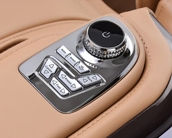 Ogawa Master Drive AI 2.0 M-Drive armrest control dial for quick intensity and program adjustments