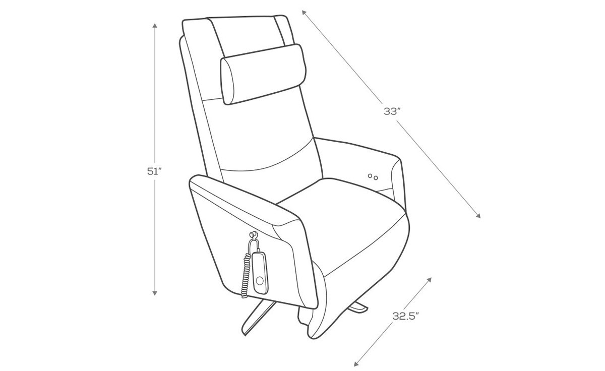 Human Touch Circa Chair Dimensions