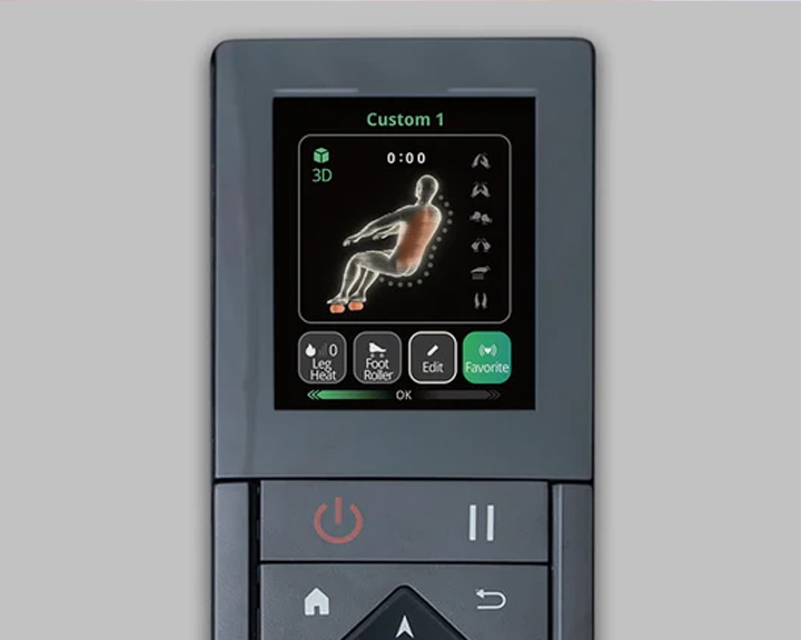 Ogawa Active XL DUO custom program save screen showing 5 programmable memory slots
