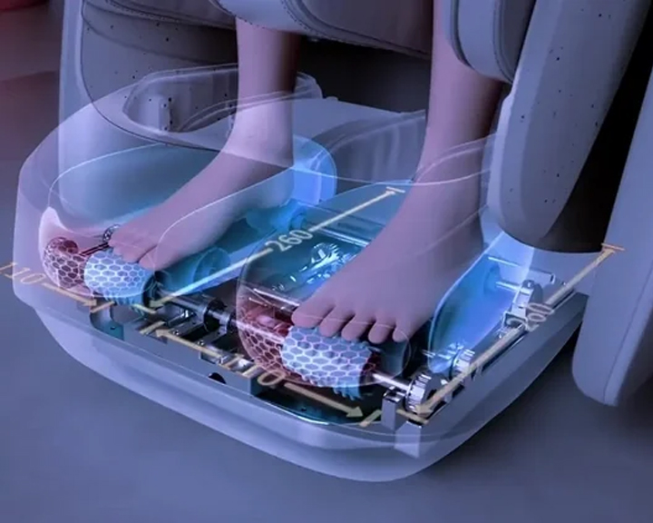 Ogawa Active XL DUO reflexology foot rollers and air compression system