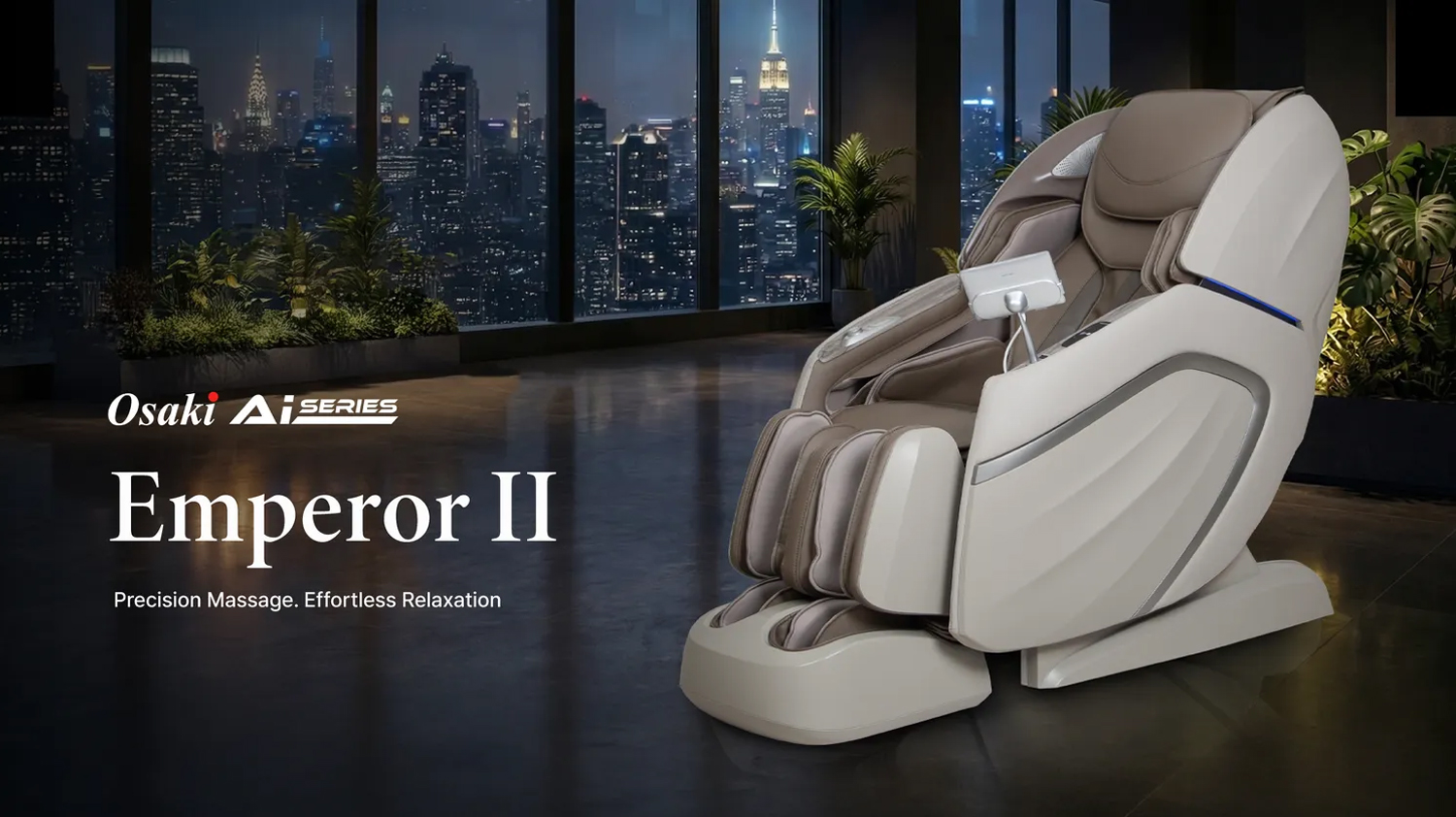 Osaki 4D Emperor II massage chair in living room