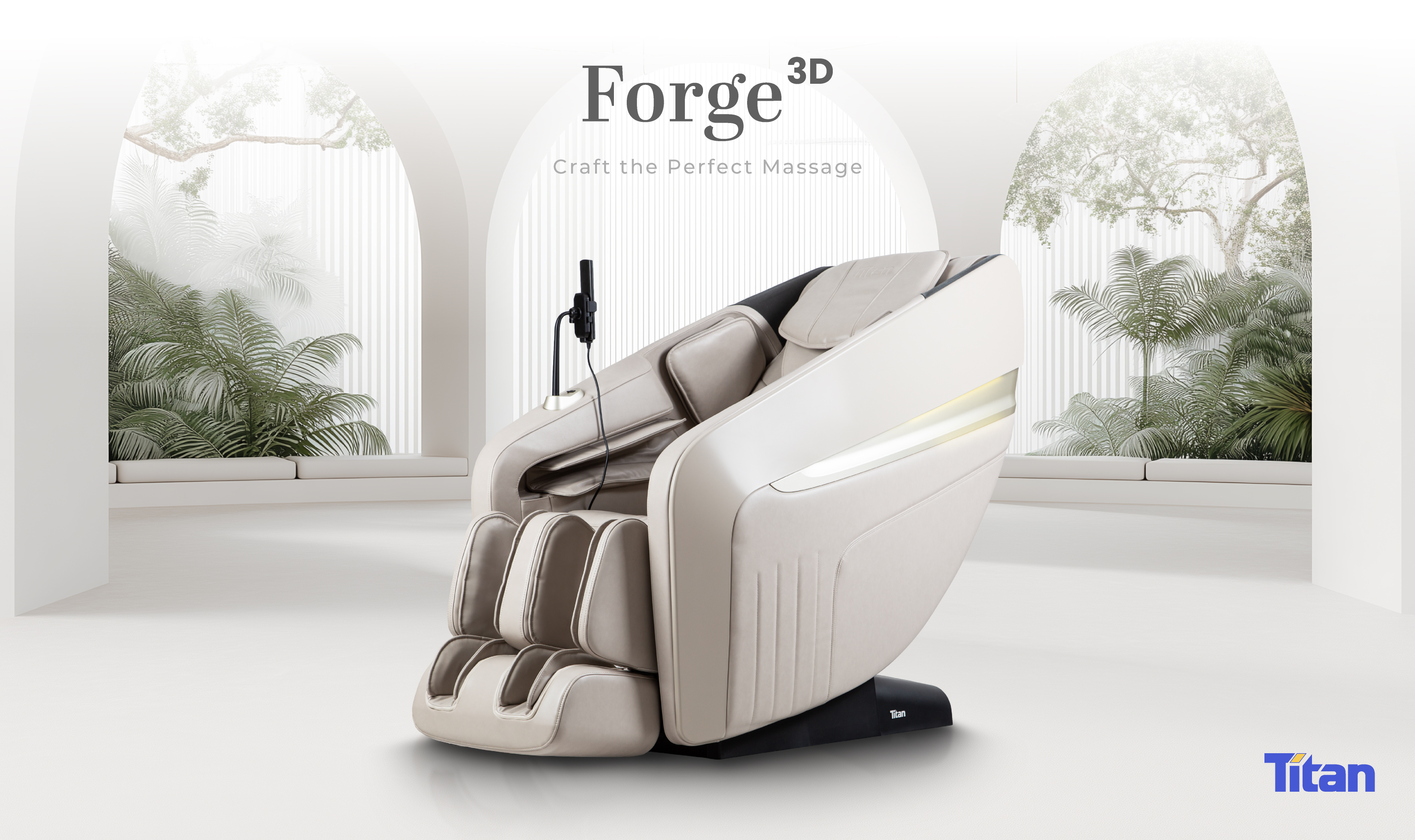 Titan Forge massage chair in living room setting