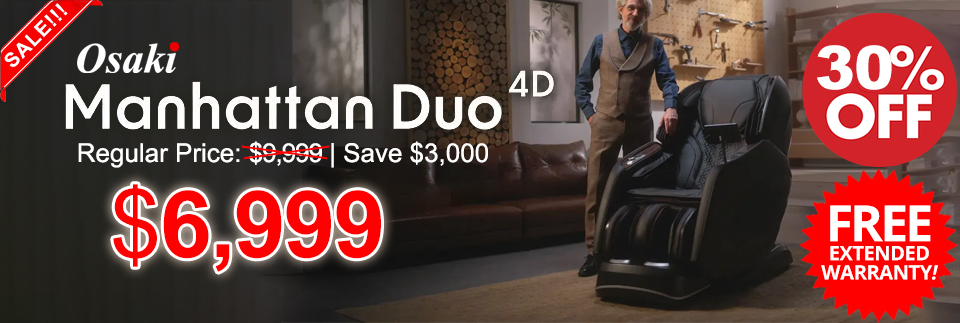 Osaki Manhattan Duo Massage Chair Clearance Promo