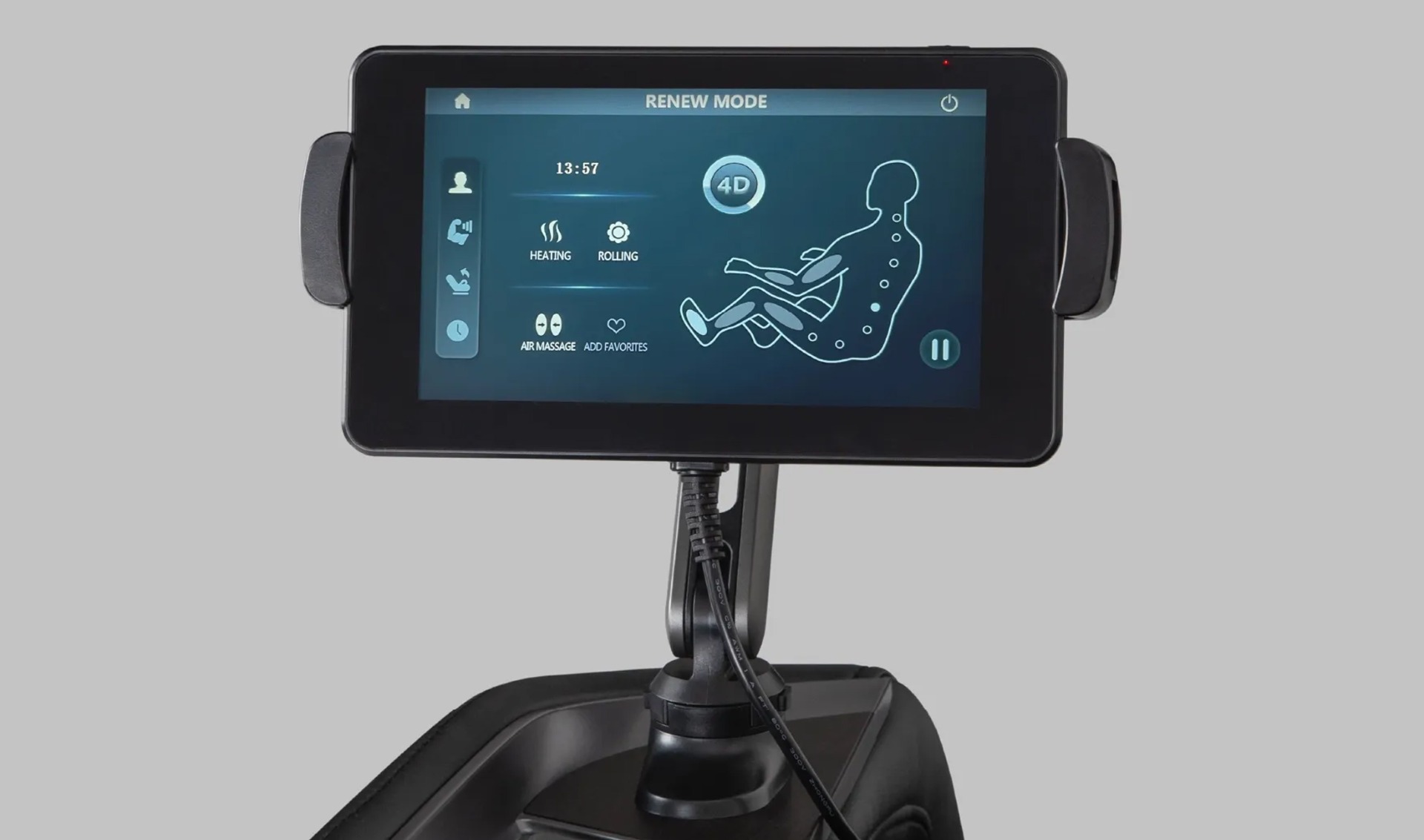 Titan TP-Ronin 4D touchscreen controller and removable headrest pillow