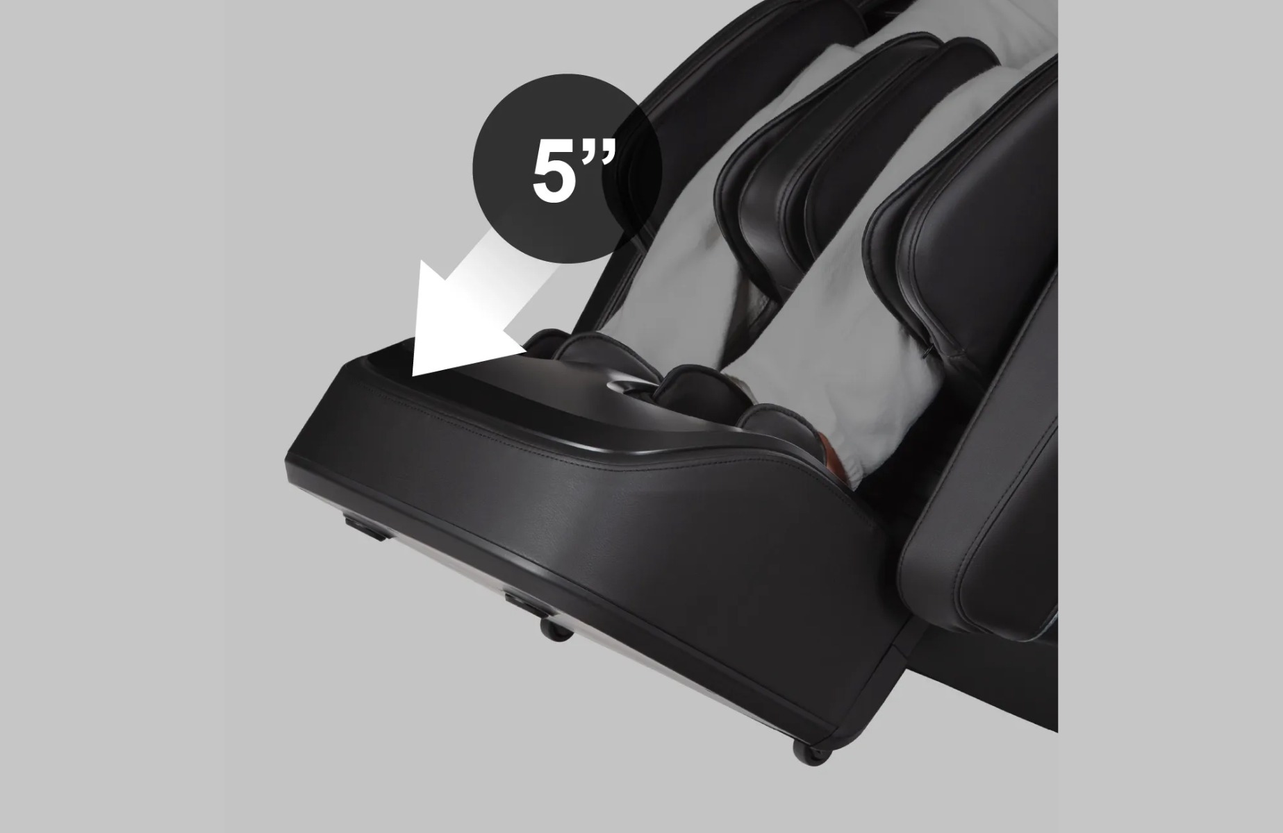 Titan TP-Ronin 4D reflexology foot rollers and 4.5-inch extendable footrest