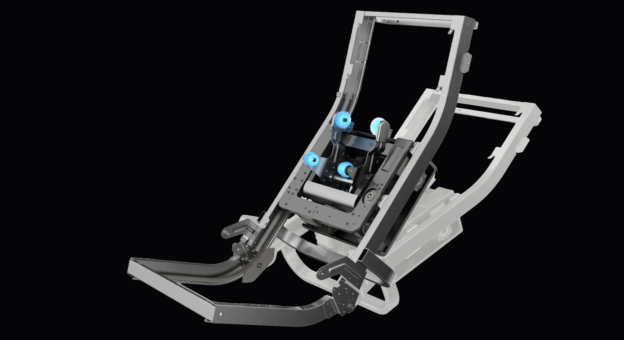Osaki Pro Vivant 5D Flex SL-Track showing flexible joint coverage from neck to hamstrings