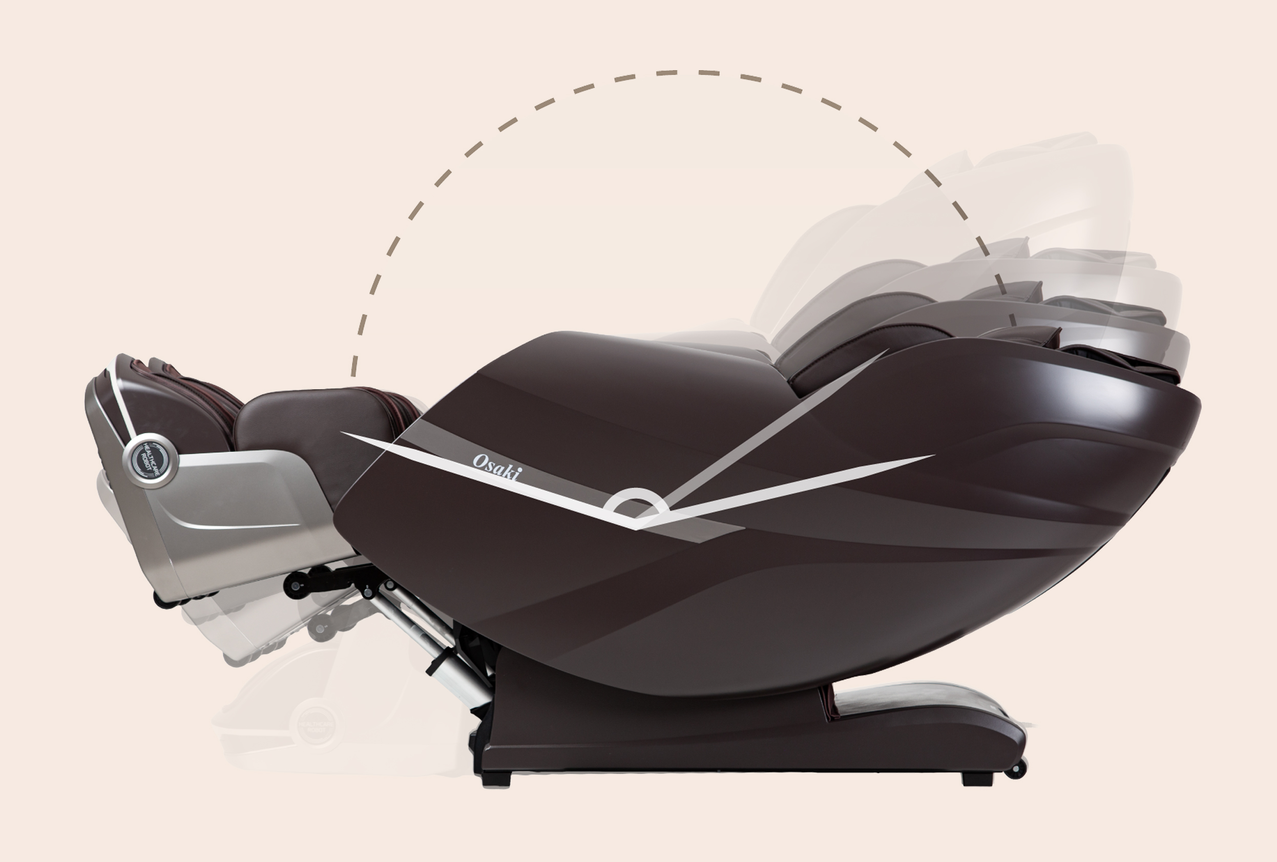 Osaki Ai Solo Flex 4D in zero gravity recline position with legs elevated