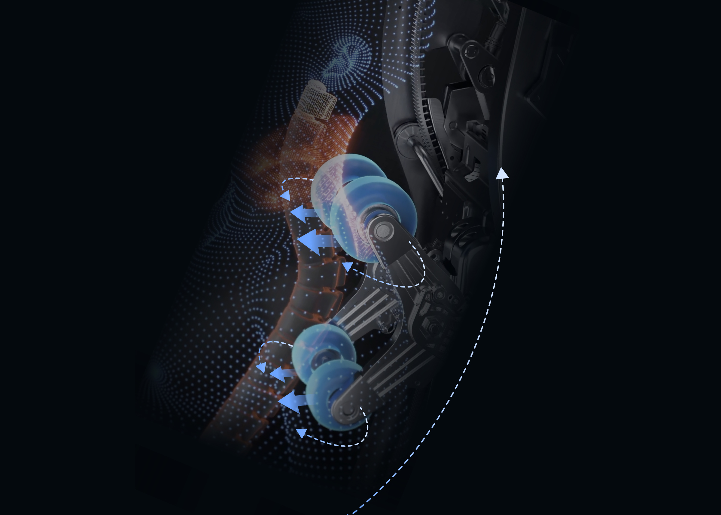 Titan Forge 3D massage mechanism roller system