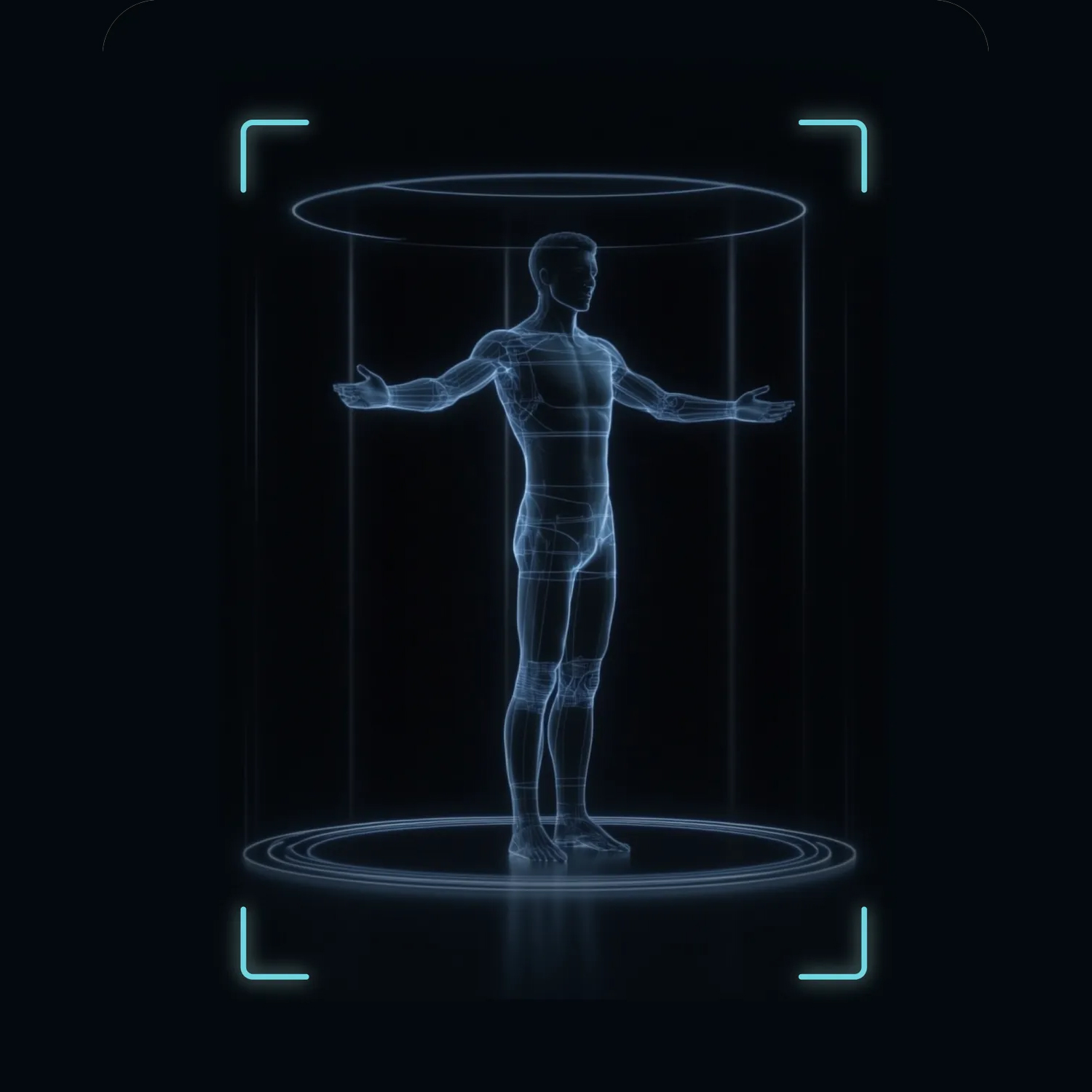 Osaki Trion Flex Duo body scan technology showing automatic height and body shape detection