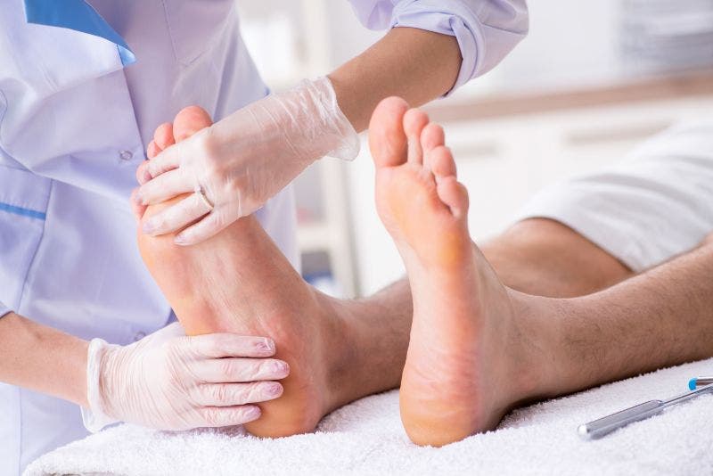 Foot massage treatment for diabetic