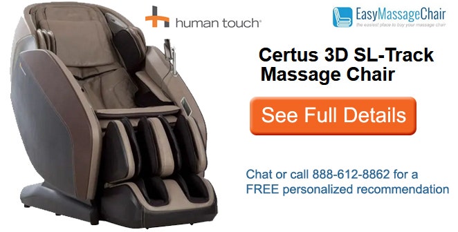 Human Touch Certus 3D SL Track Massage Chair