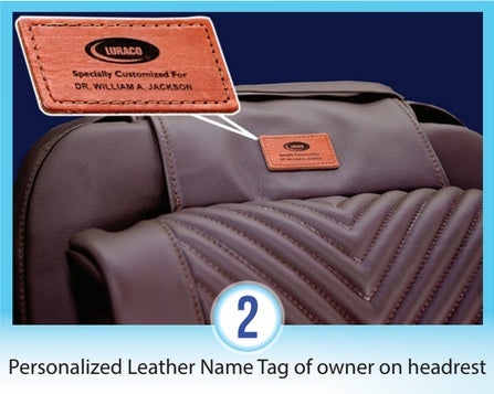 Luraco i9 personalized leather name tag