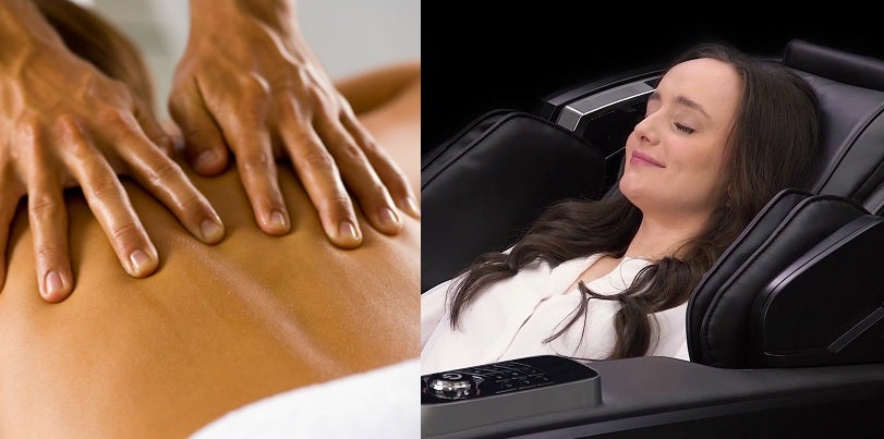 massage chair versus masseuse