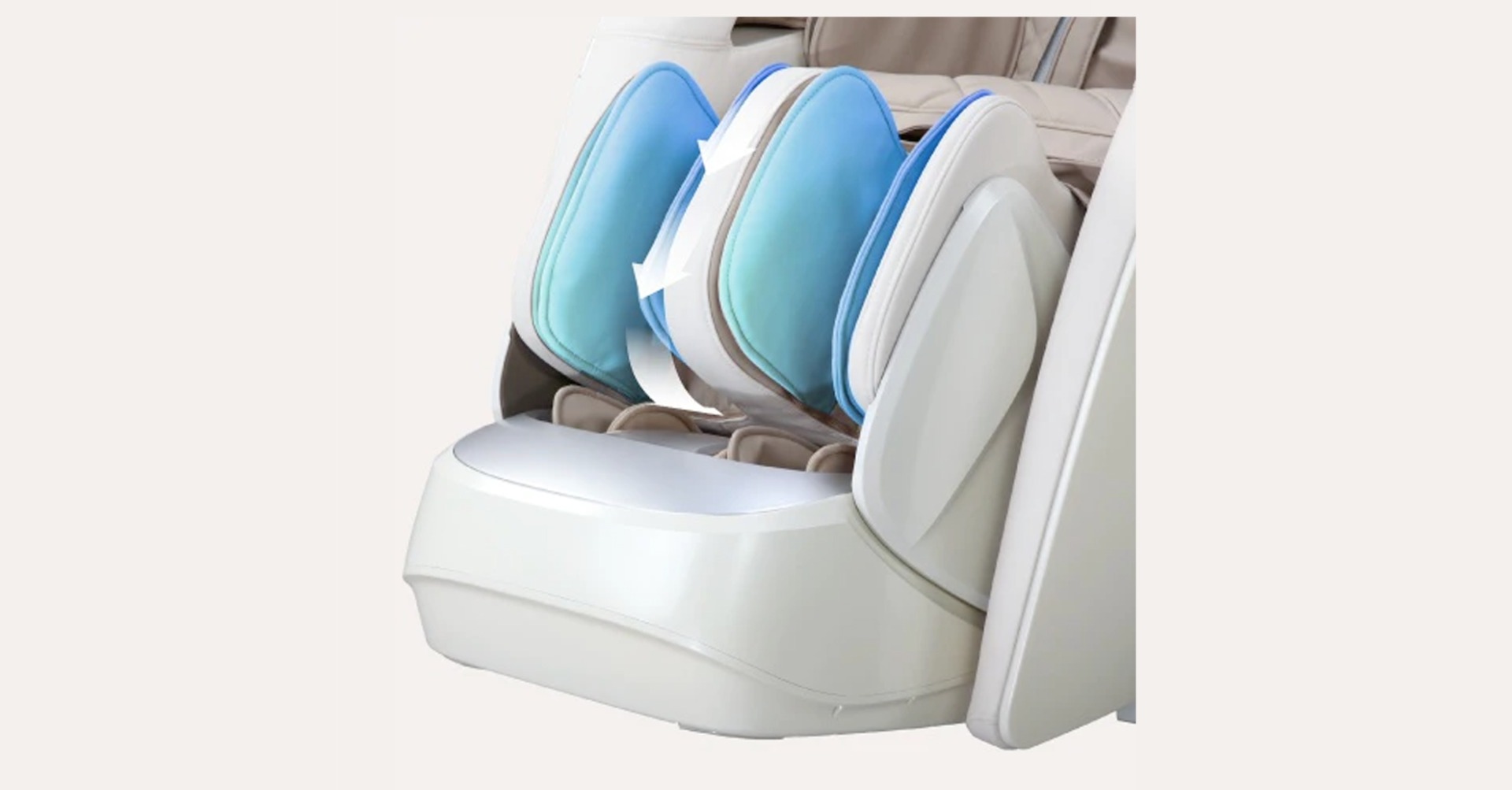 Osaki DuoMax deep calf kneading with airbag compression and reflexology foot rollers