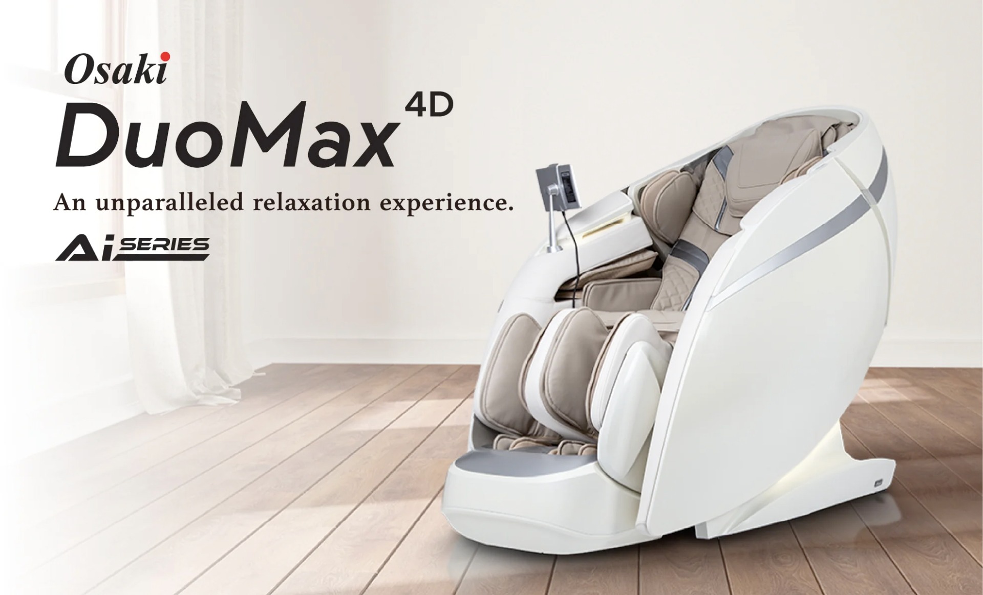 Osaki OS-Pro 4D DuoMax massage chair in living room setting