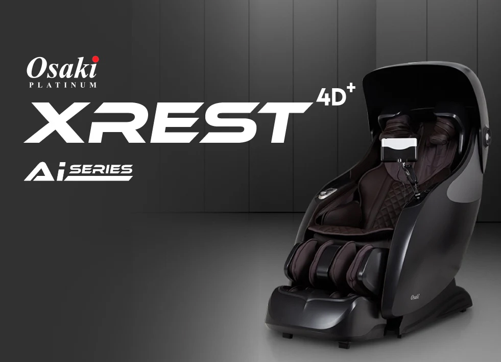 Osaki OP-Ai Xrest 4D+ massage chair in living room