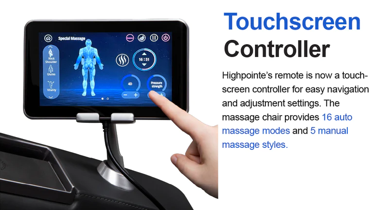Osaki Highpointe Touchscreen Remote Control