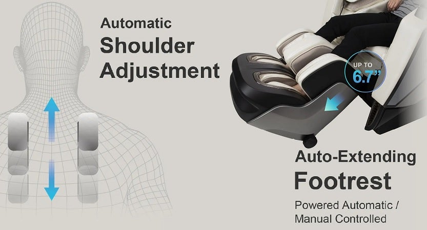 otamic sedona shoulder and footrest adjustment